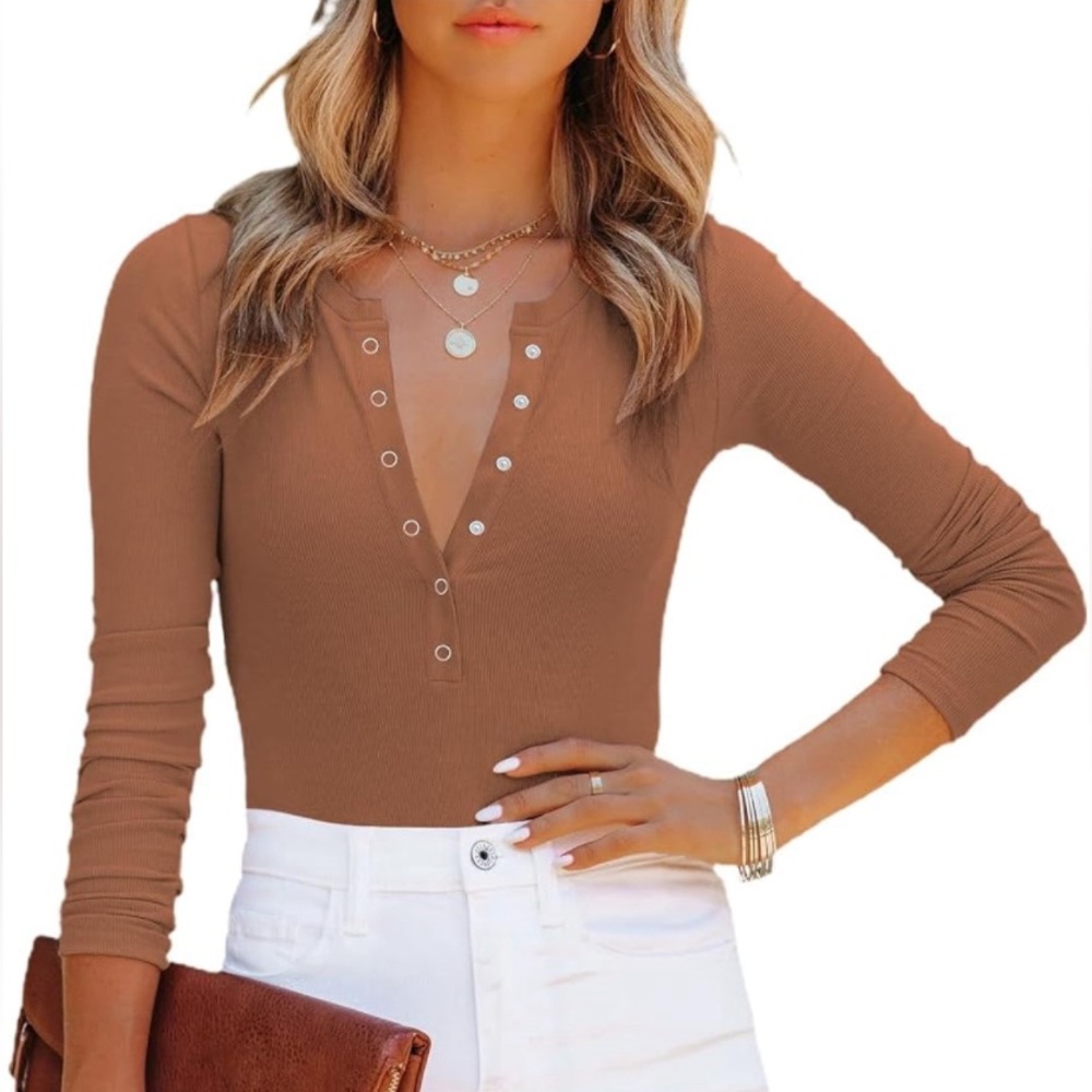 Amazon Button Down Bodysuit